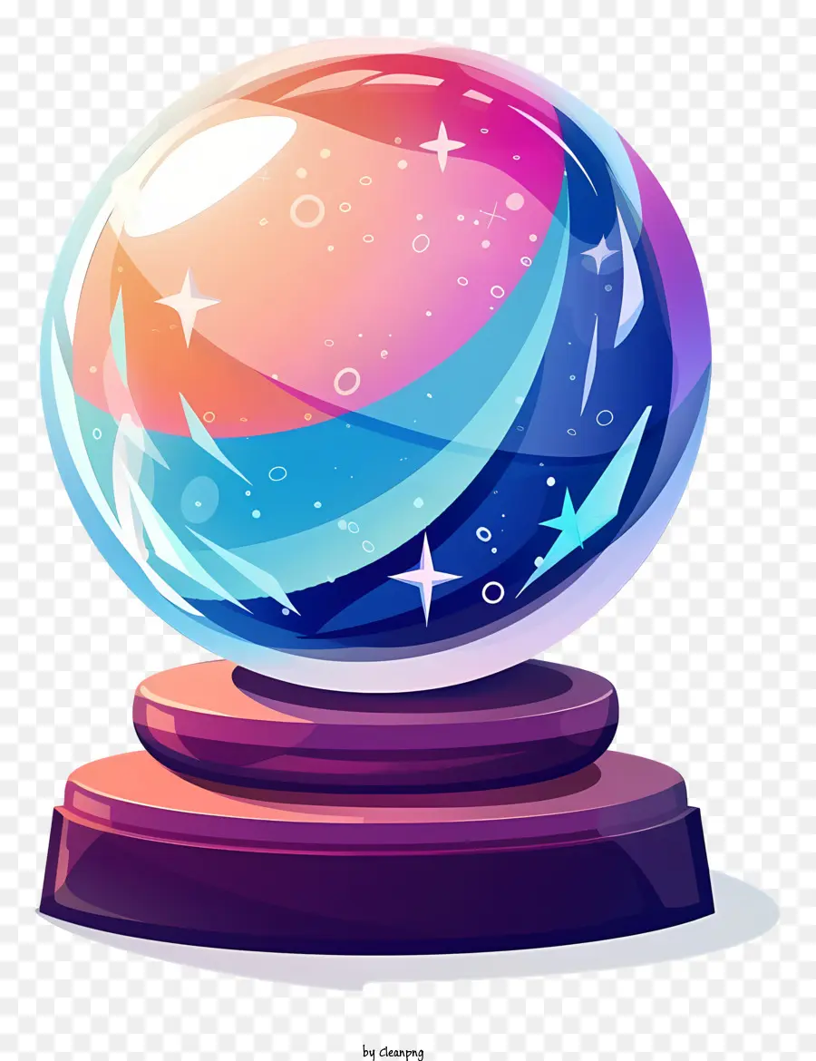 Мистический хрустальный шар，стеклянный шар PNG
