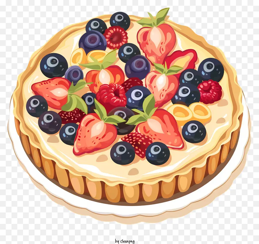 фруктовый пирог，ягодный пирог PNG