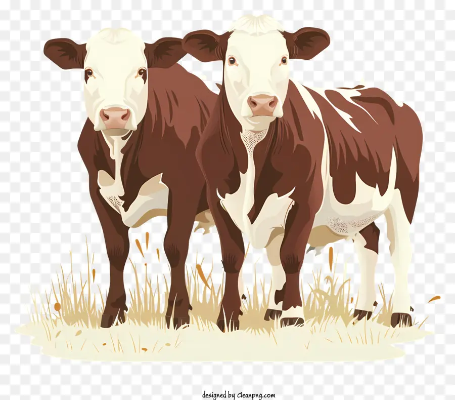 крупный рогатый скот герефордской породы，коров PNG