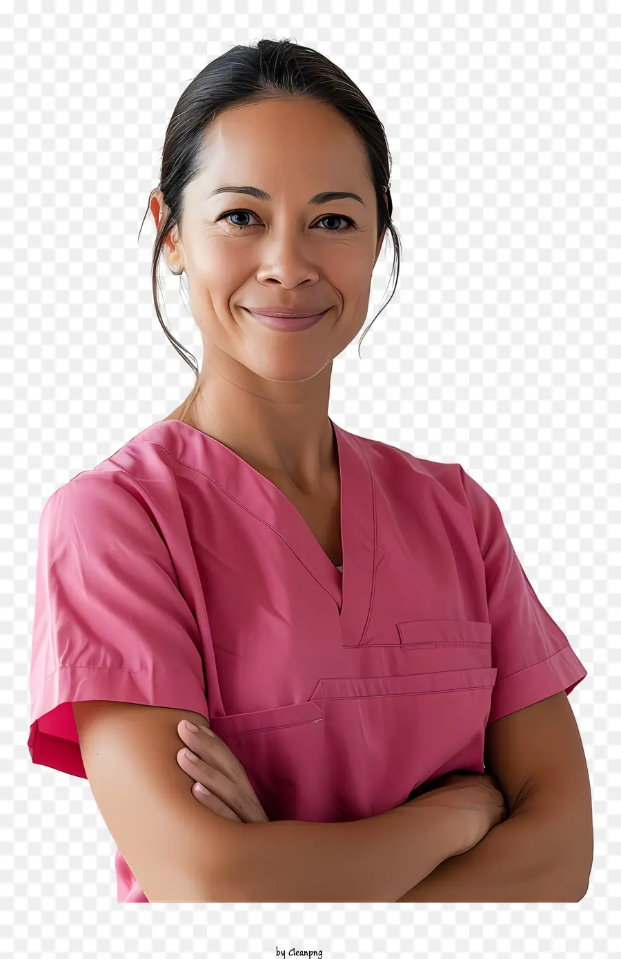 Улыбающаяся медсестра，женщина врач PNG
