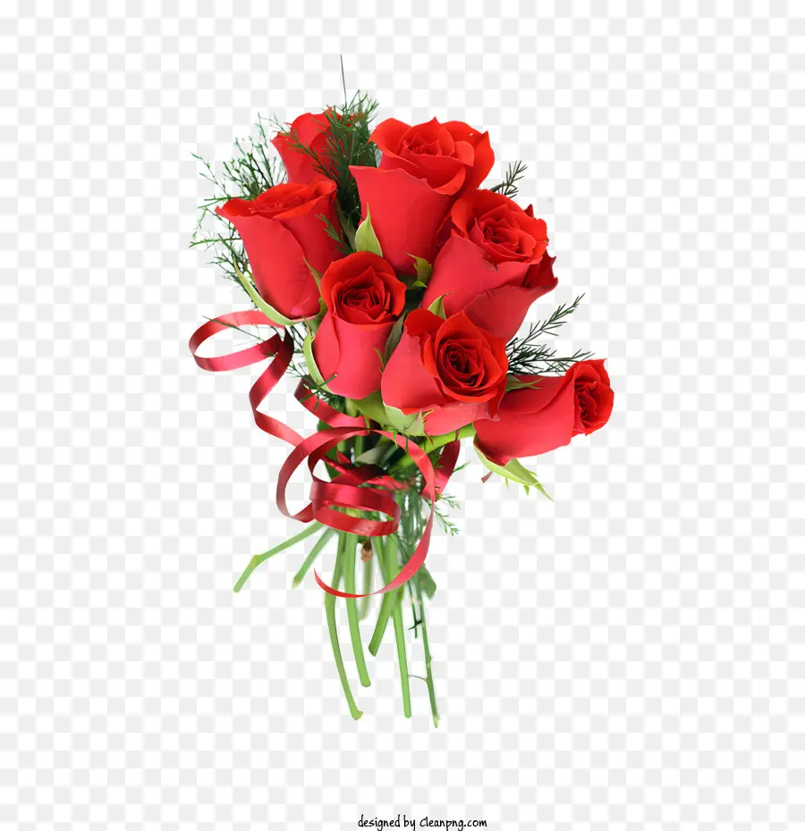 цветы，Красные Розы PNG
