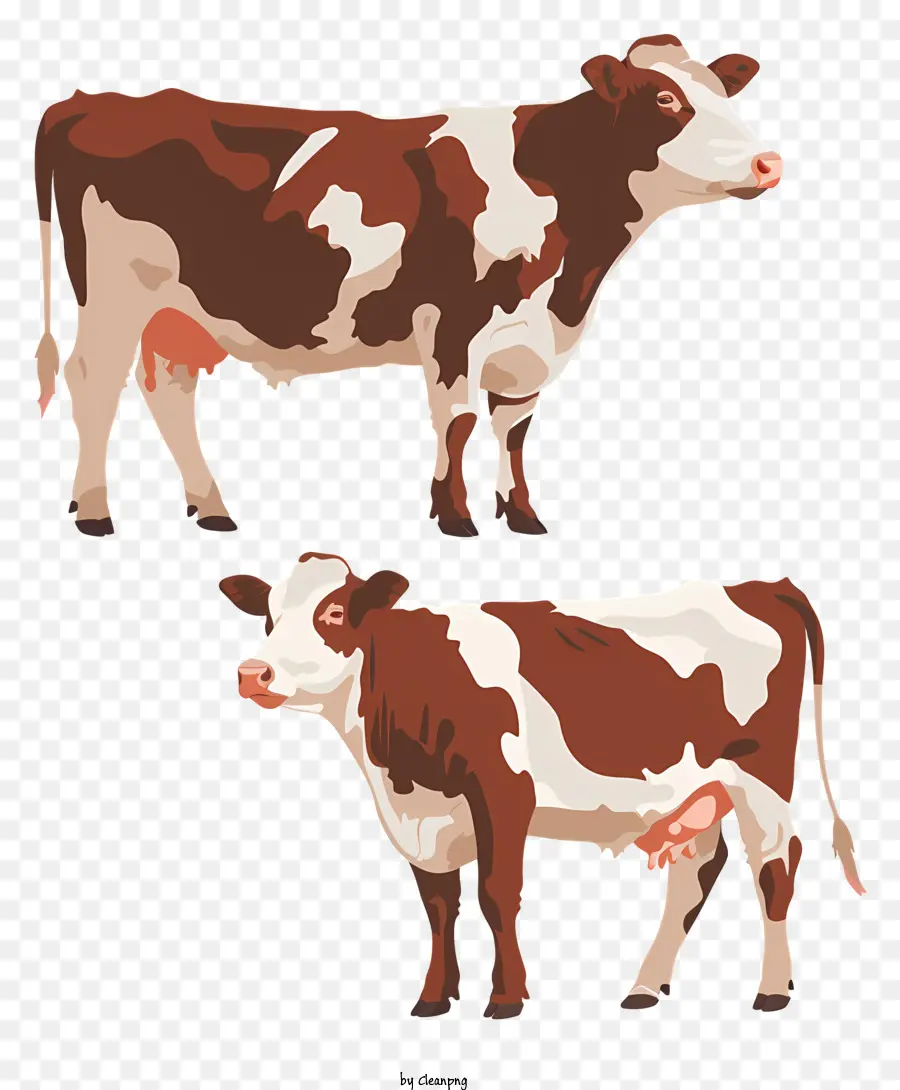 крупный рогатый скот герефордской породы，корова PNG