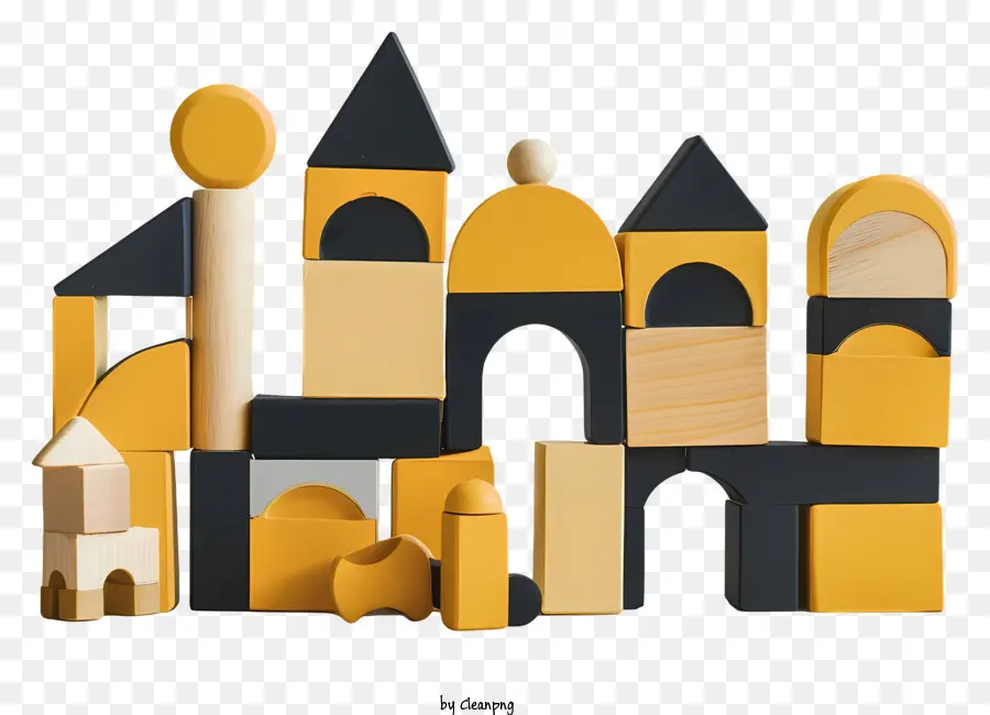 строительные блоки，игрушечный замок PNG