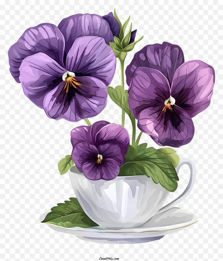 анютины глазки цветок，фиолетовые анютины PNG