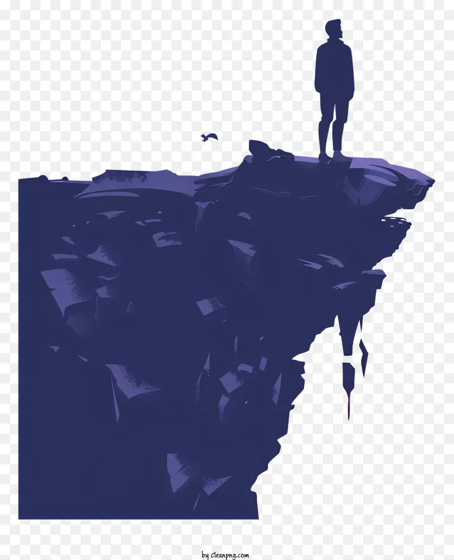 человек стоящий на скале，скалы PNG