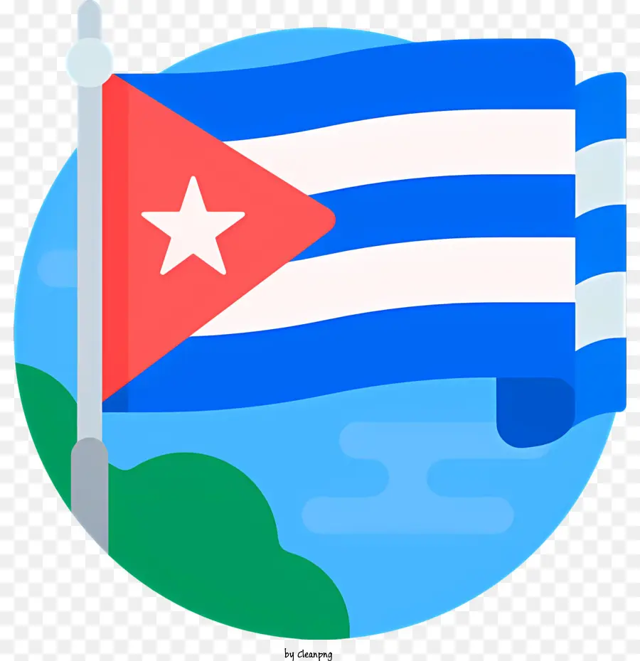 Куба Flag，кубинский национальный флаг PNG