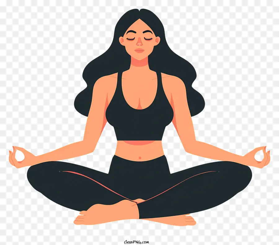 женщина медитирует，Медитация PNG