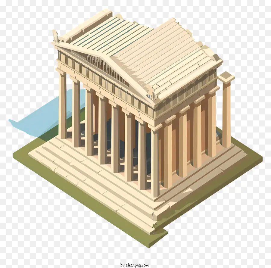 греческий храм，Древний греческий храм PNG