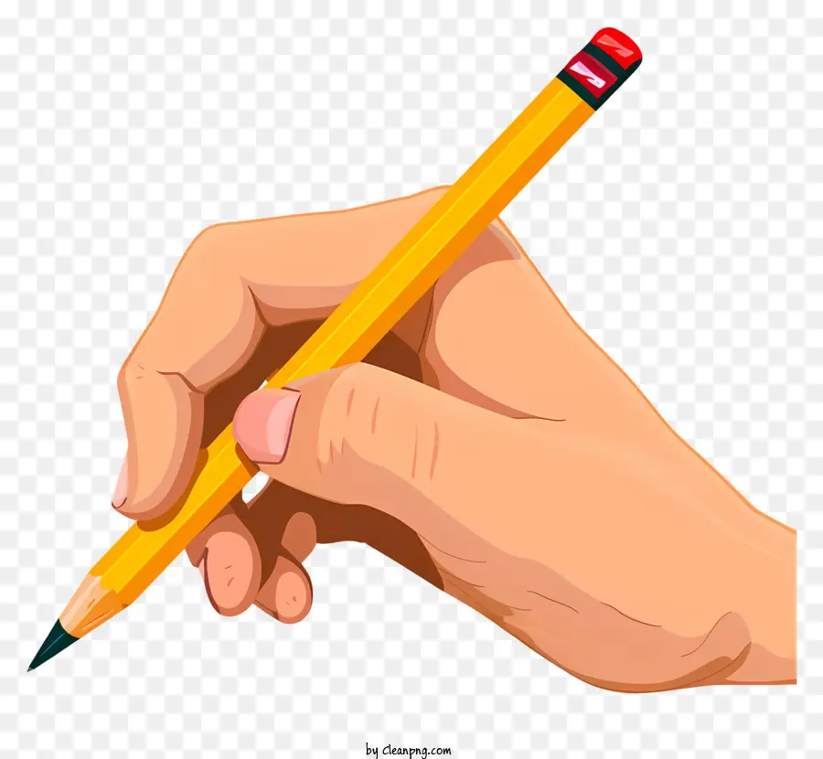 рука с карандашом，Пишу PNG