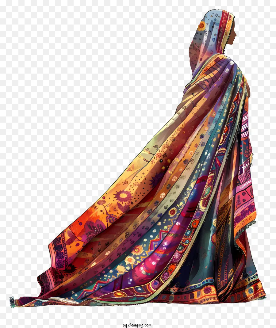 индийское сари，индийская мода PNG