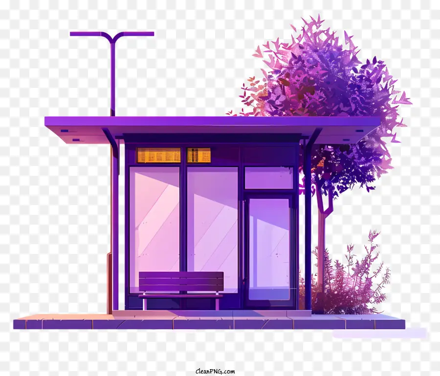 Автобусная остановка，современная архитектура PNG