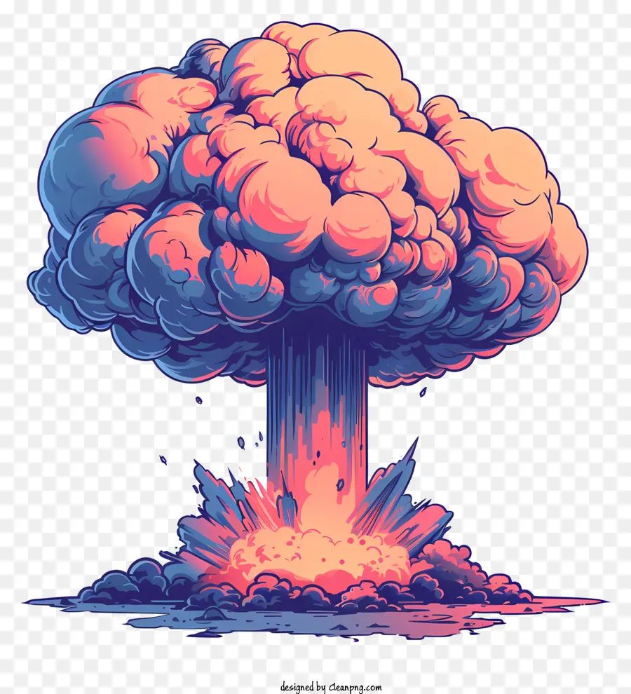 Взрыв нук，ядерная бомба PNG