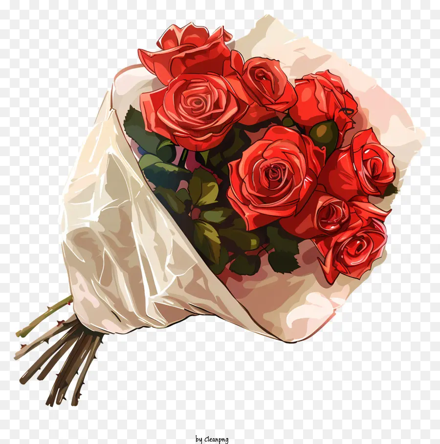 букет роз，Красные Розы PNG