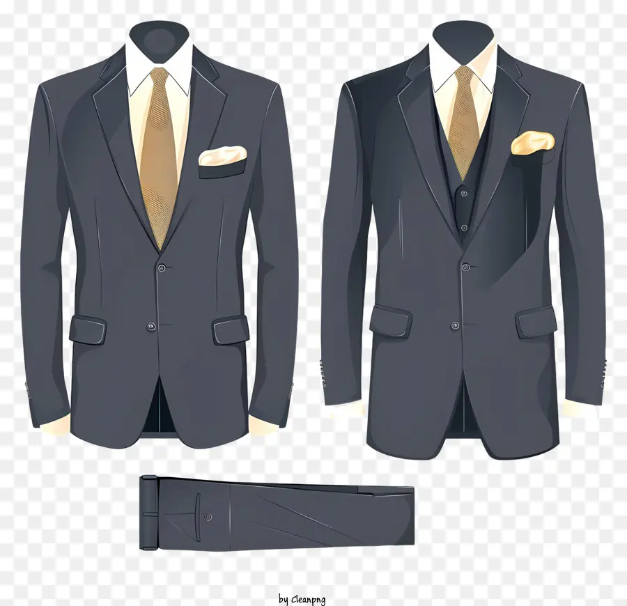 Формальный деловой костюм，мужская мода PNG