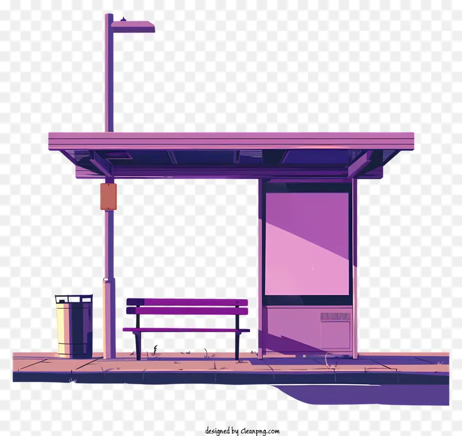 Автобусная остановка，скамейки PNG