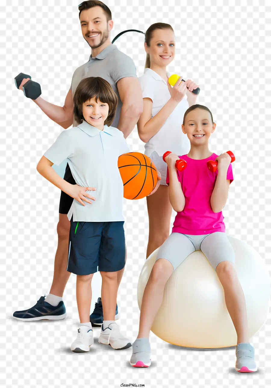 спорт，семейный фитнес PNG