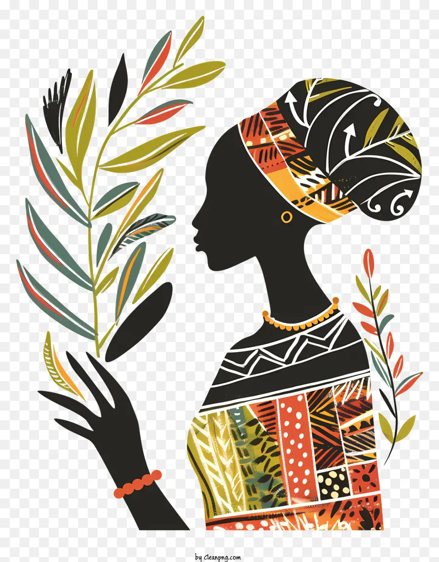 африканская женщина，Африканская голова PNG