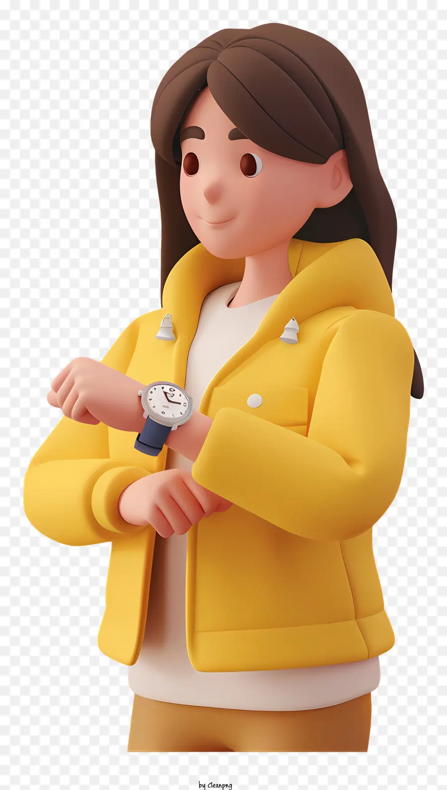 Женщина，желтый пиджак PNG