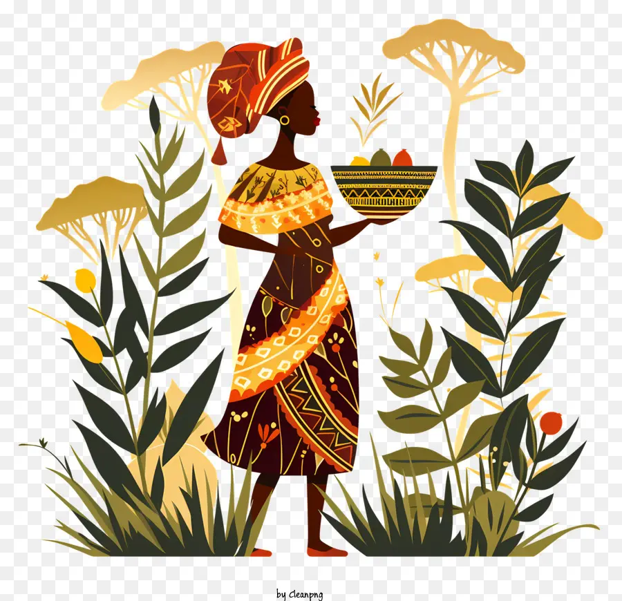 африканская женщина，Женщина PNG