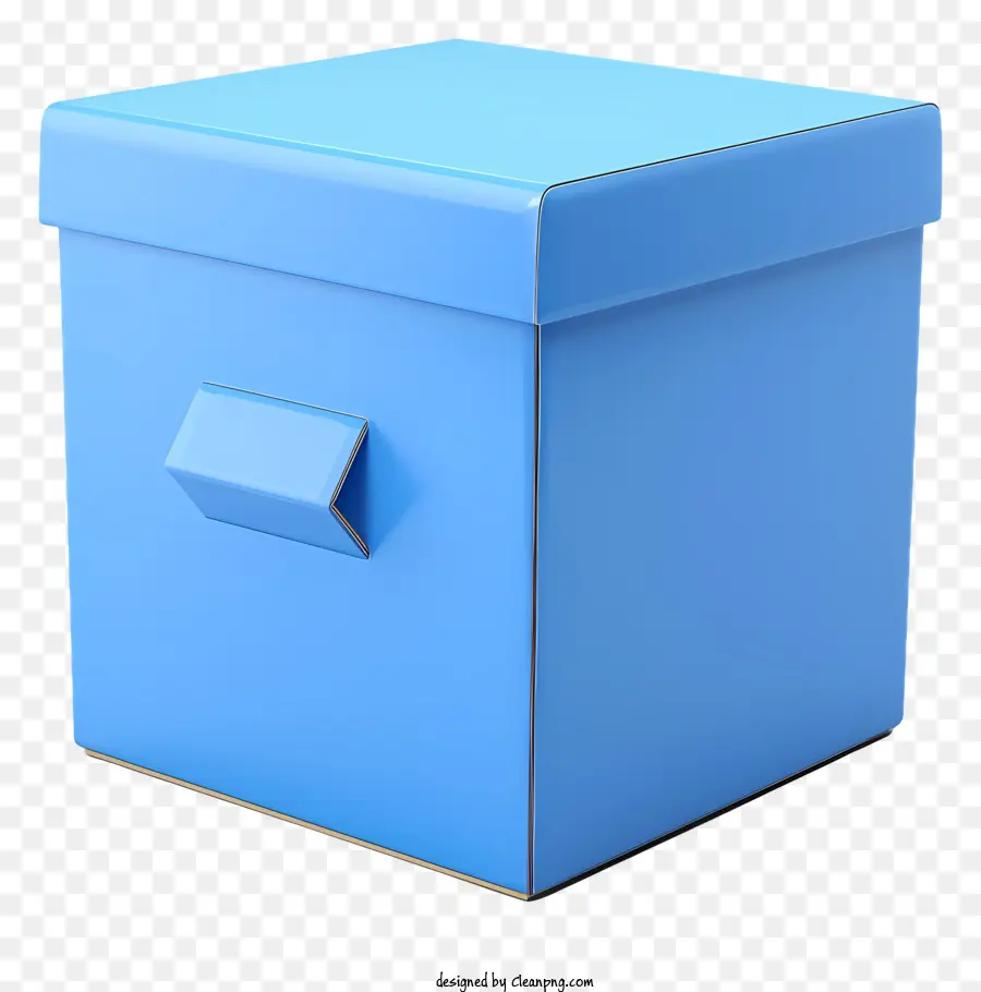 картонная коробка，синий коробка PNG