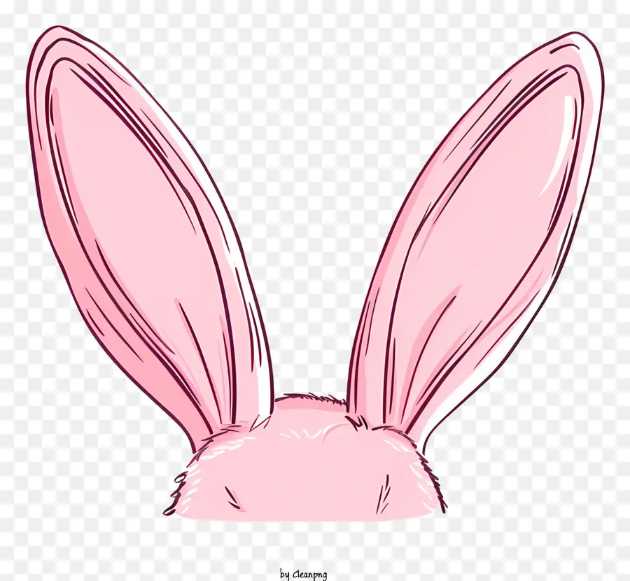 заячьи уши，Розовый кролик PNG