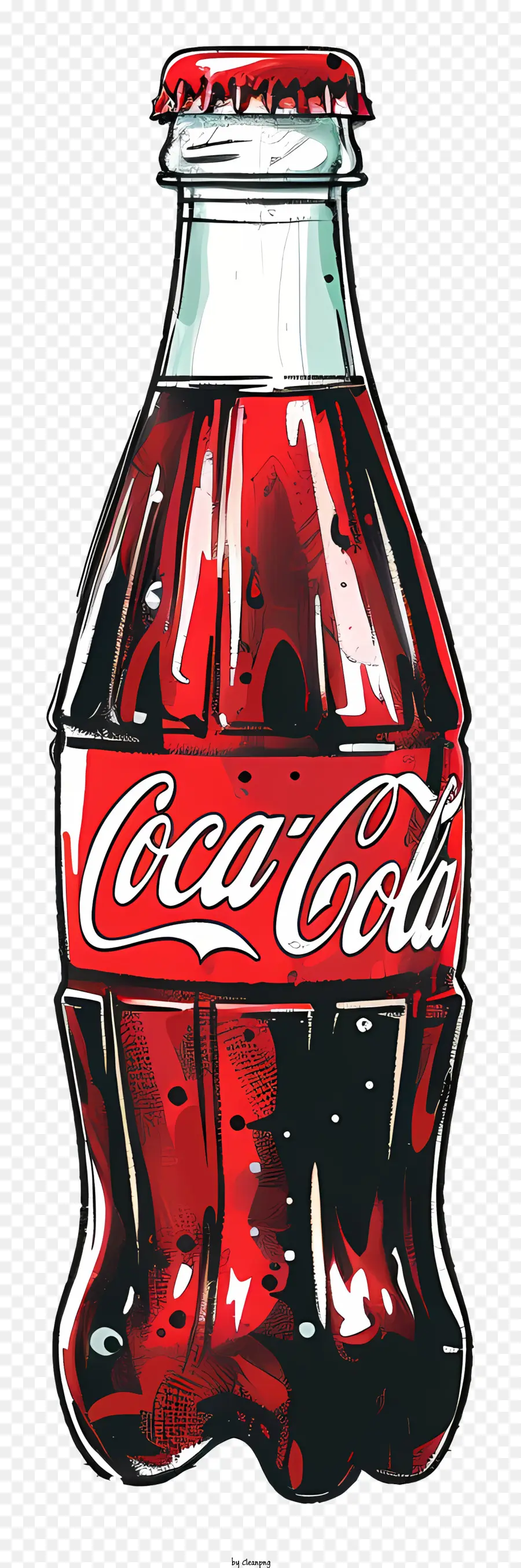 Кока Кола，стеклянная бутылка PNG