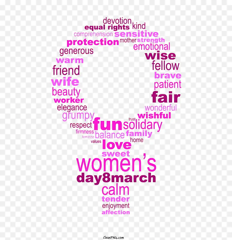 счастливый женский день，Женский марш PNG