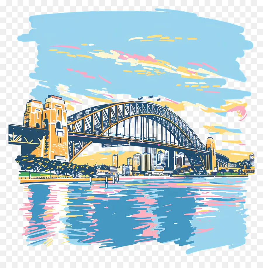 Мост Харбор Бридж，Сидней PNG