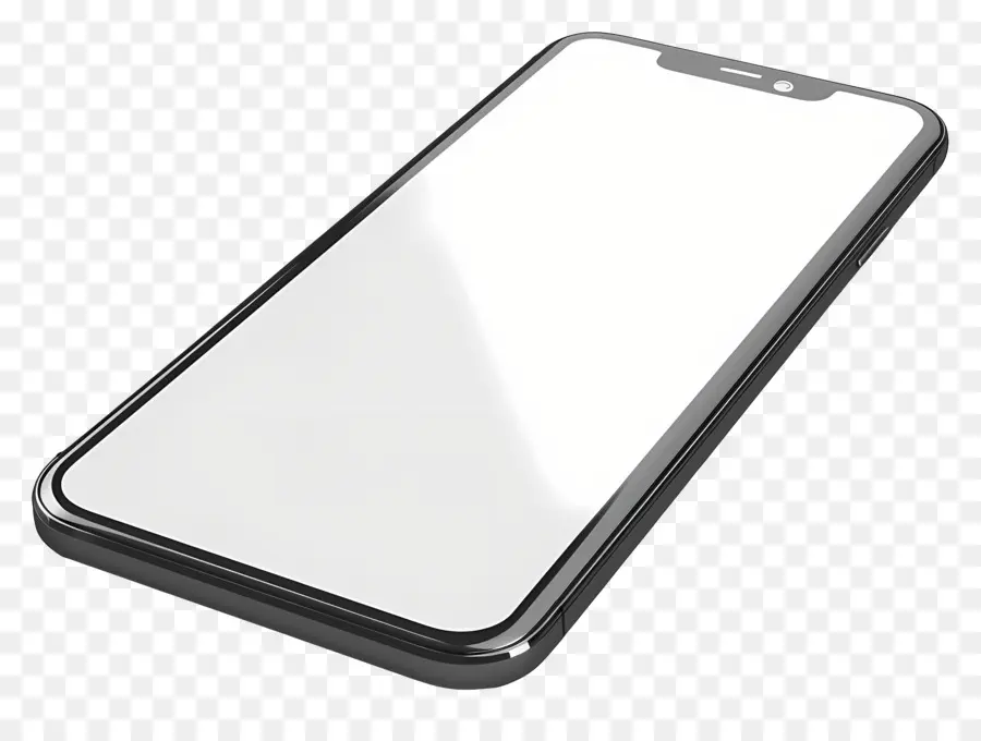 Смартфон，белый экран PNG