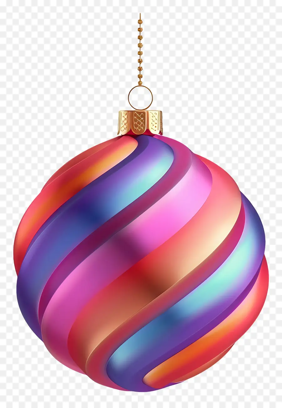 Рождественские украшения，разноцветные PNG