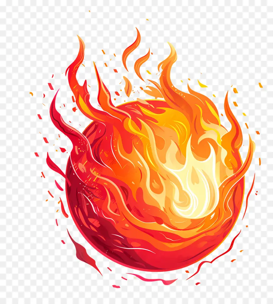 Fireball，пламя PNG