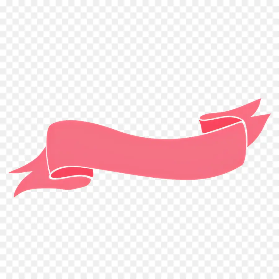 баннер，розовая лента PNG
