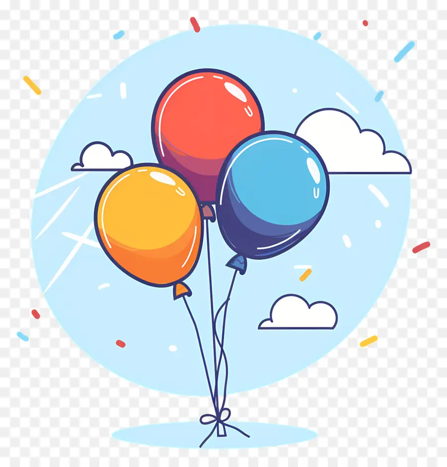 шары на день рождения，воздушные шары PNG