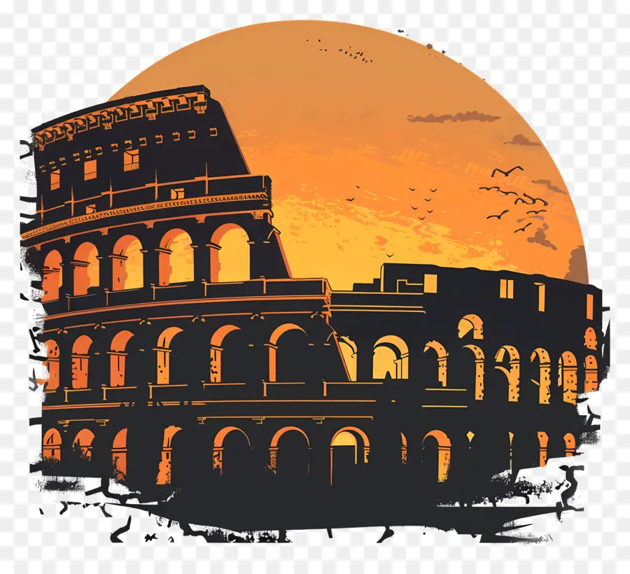 Италия Рим，Колизей PNG