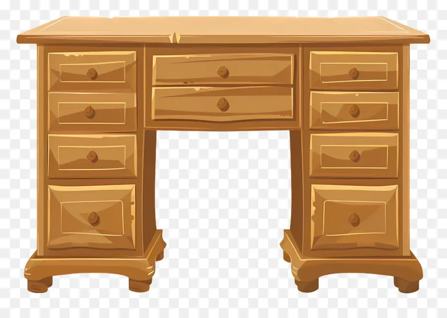 деревянный стол，офисная мебель PNG