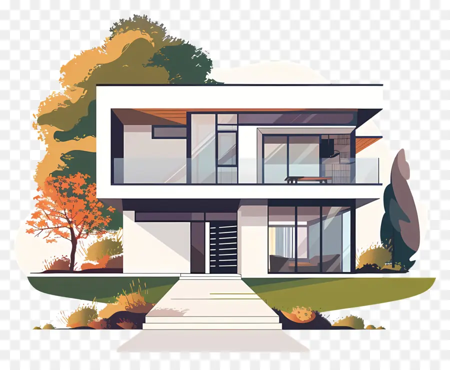 современный дом，Современный дизайн дома PNG