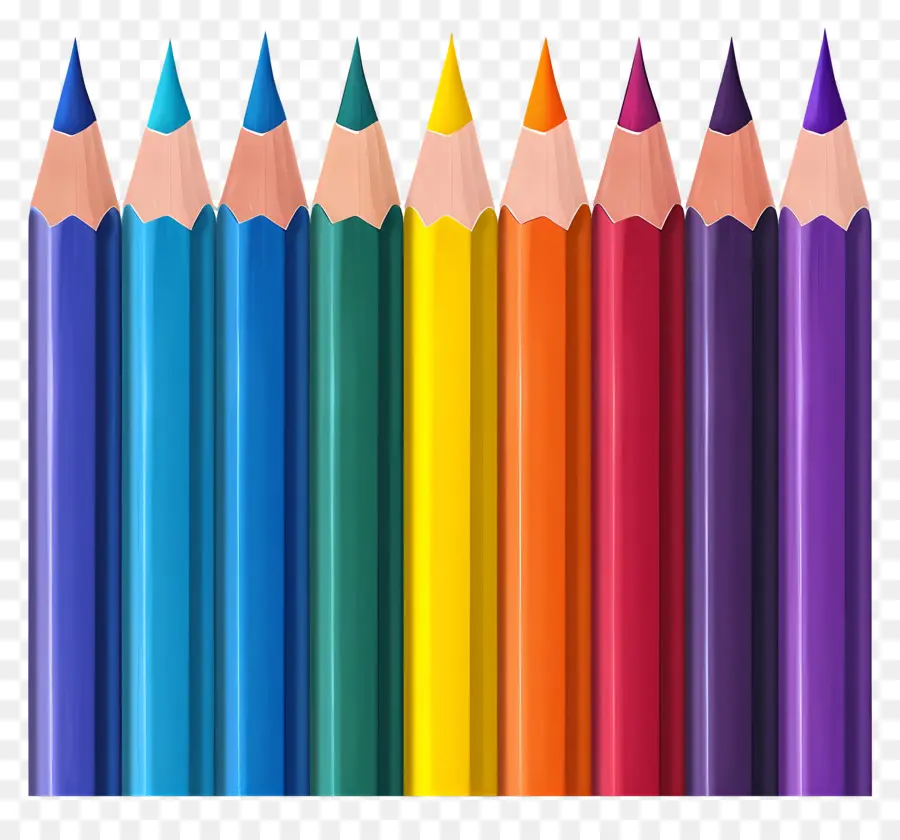 Colour，красочные карандаши PNG