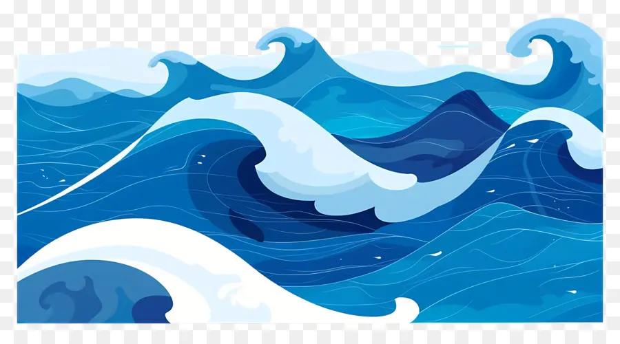 морские волны，океан PNG