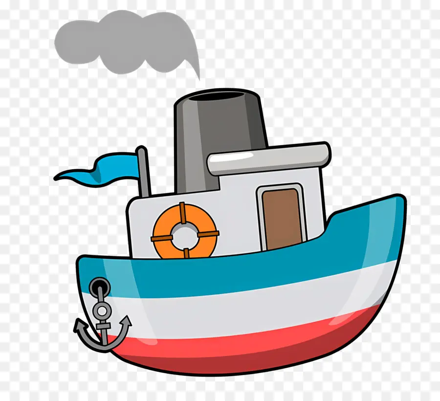 Мультипликационная яхта，парусник PNG