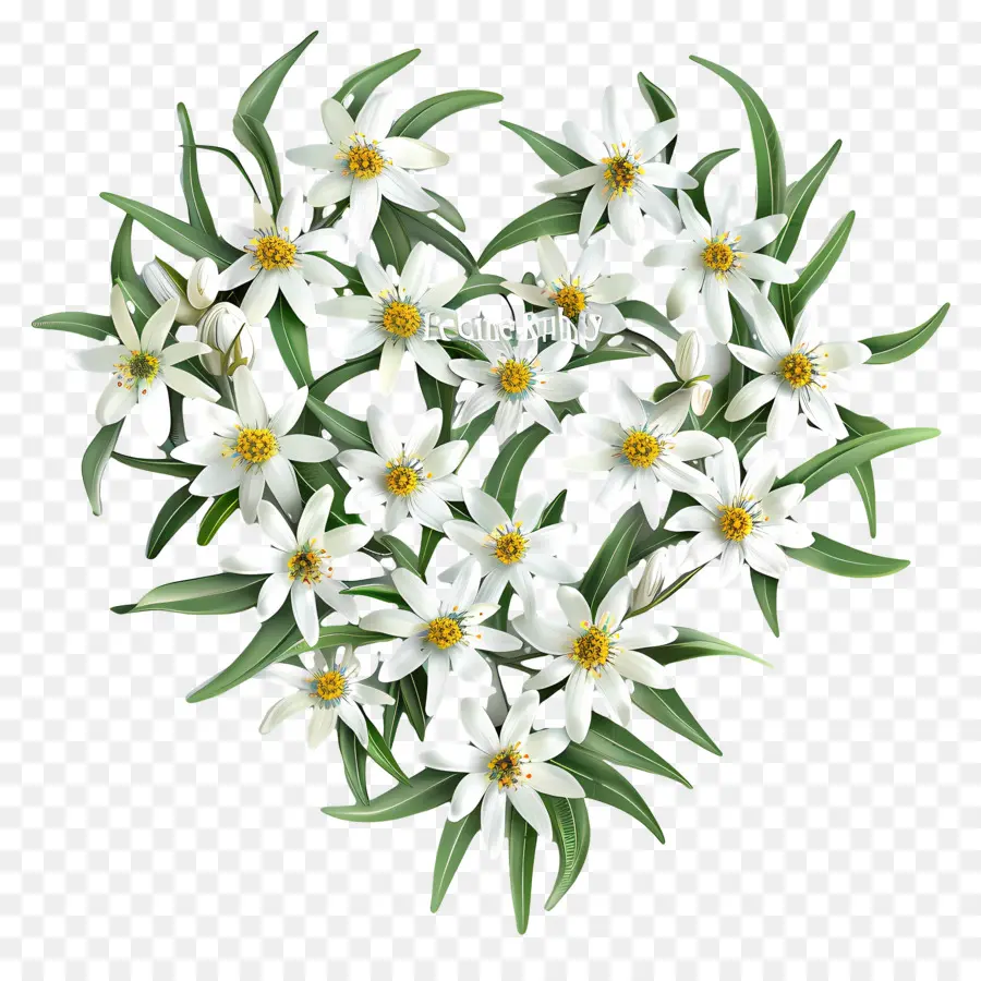 Эдельвейс，белый цветок PNG