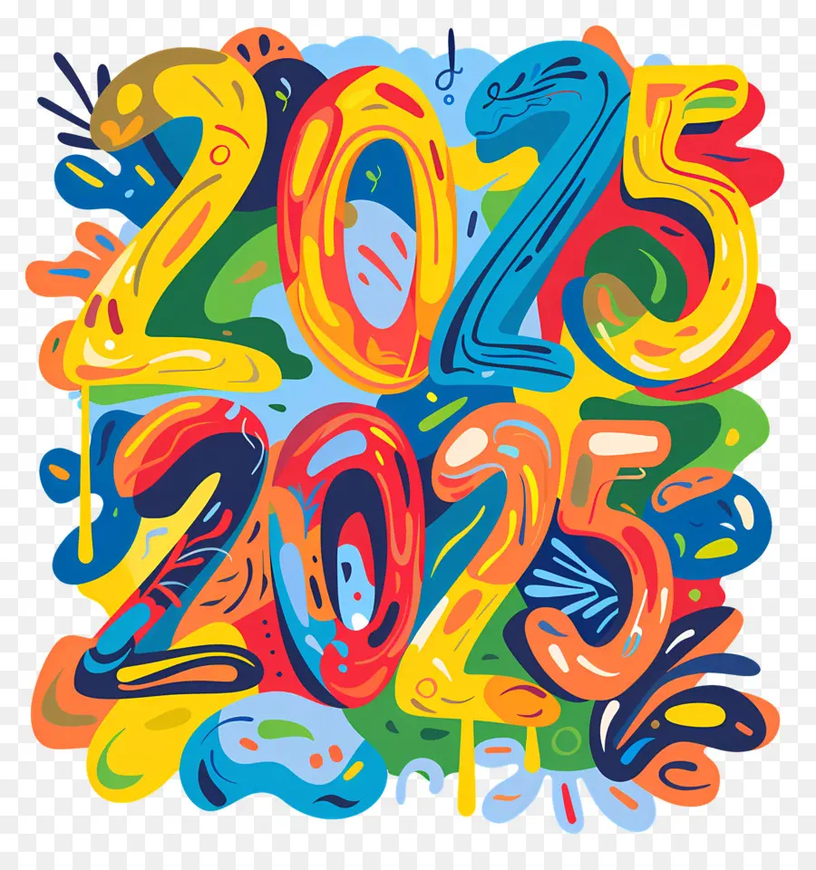 Новый год 2024，Абстрактное искусство PNG