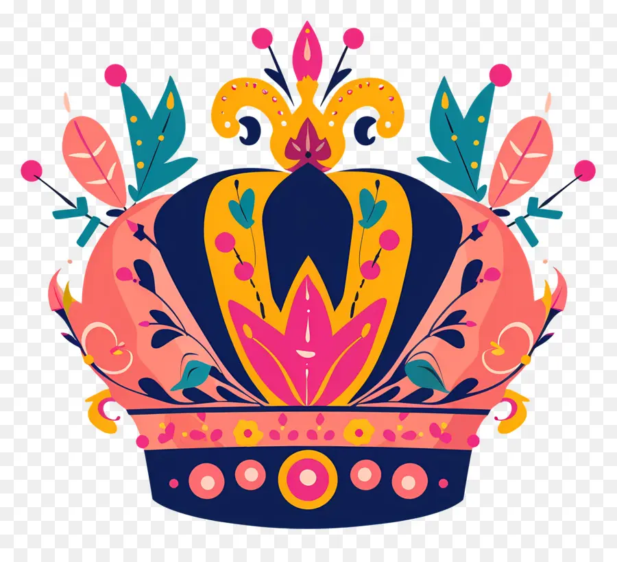 Корона Королева，цветочные короны PNG