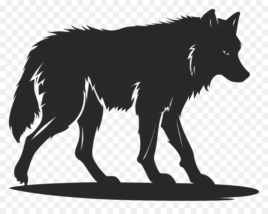 волк силуэт，волк PNG