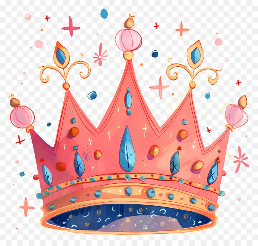 Корона Королева，розовый корона PNG