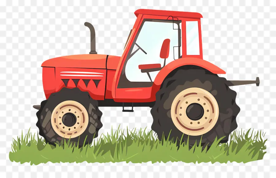 Traktör，Красный трактор PNG