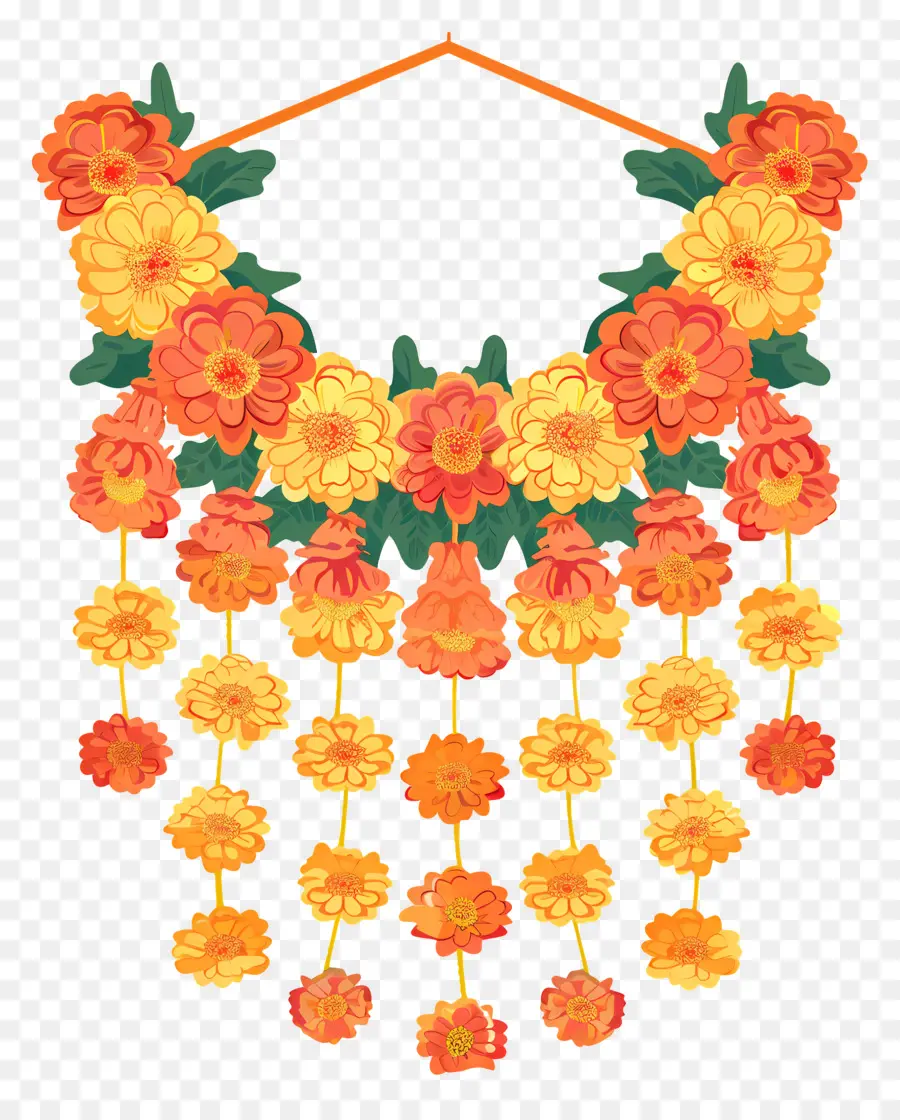 Наготовицы Торан，цветок ожерелье PNG