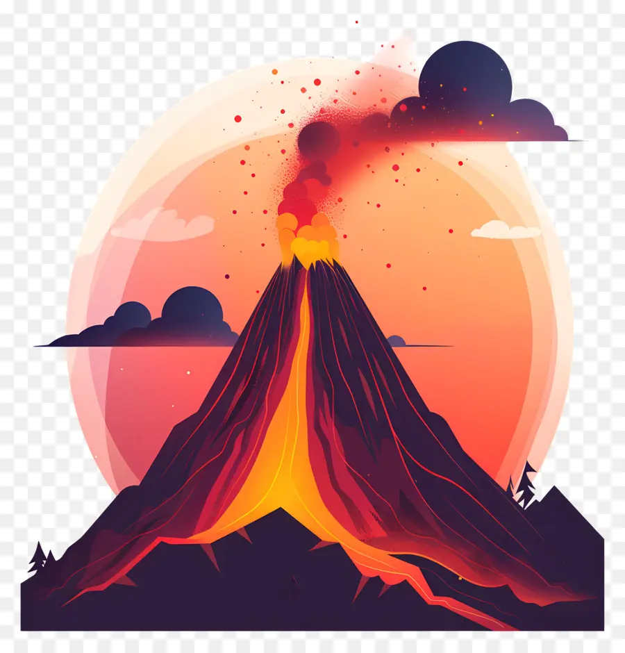 вулкан，извержение PNG
