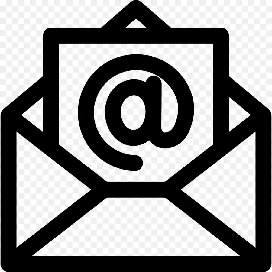 Email Icon，темный фон PNG