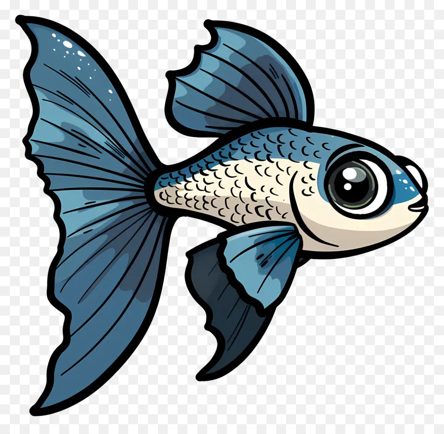 гуппи，мультфильм рыбы PNG