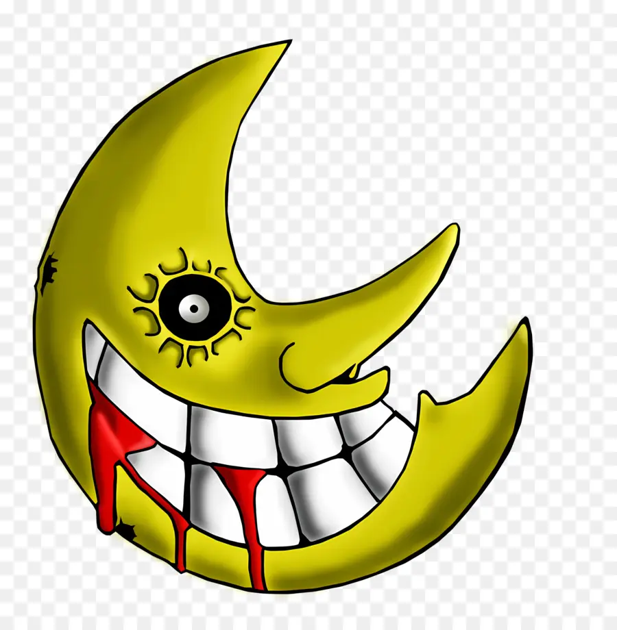 логотип пожирателя душ，злая луна PNG